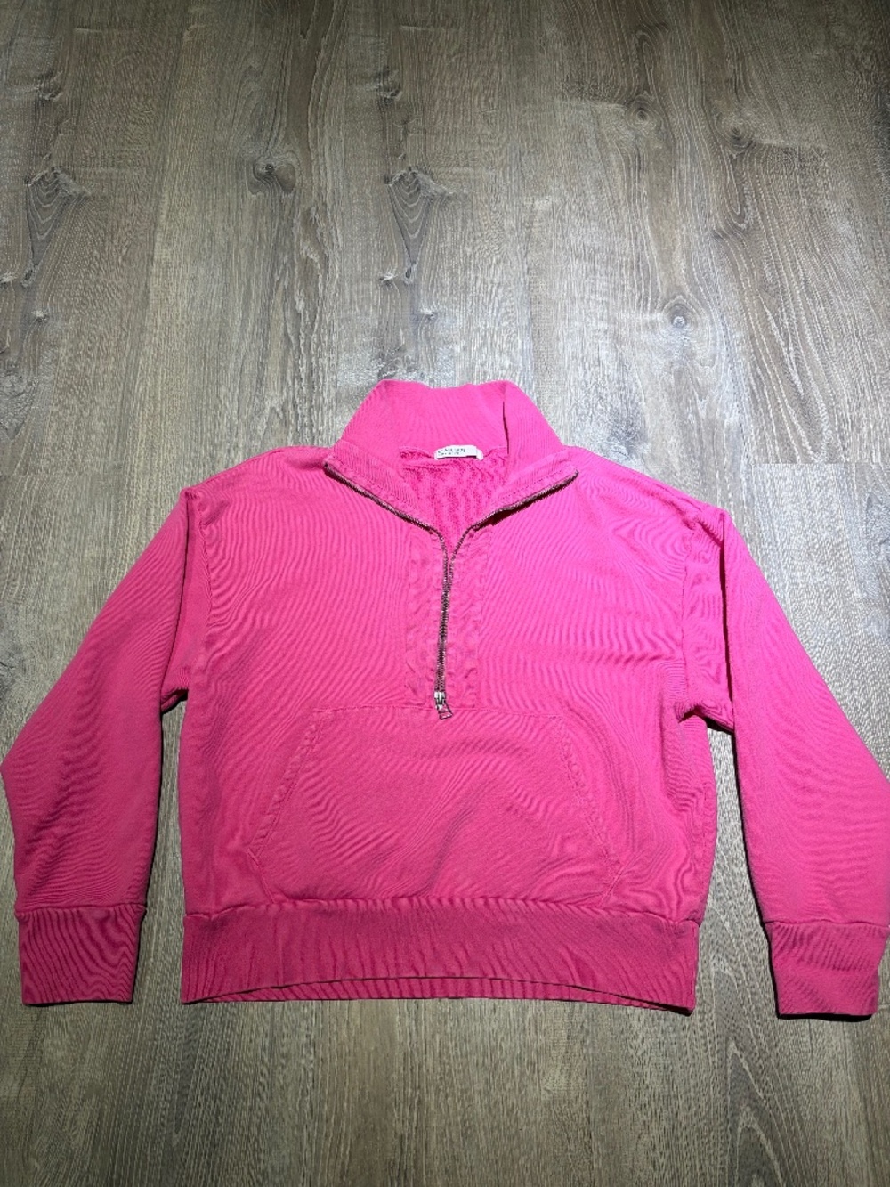 Stateside pink quarter zip/Size S